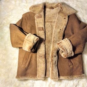 Timberland Lambskin Shearling Coat Size 